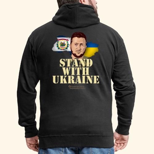 Ukraine West Virginia - Männer Premium Kapuzenjacke