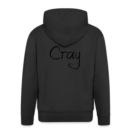 Cray Black Schrifft - Männer Premium Kapuzenjacke