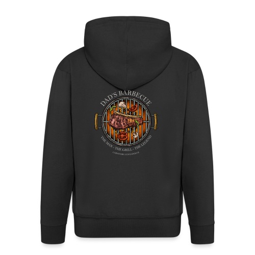 Dad's Barbecue - The man, the grill, the legend - - Männer Premium Kapuzenjacke