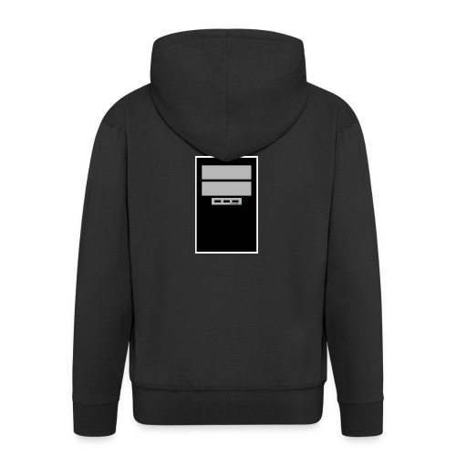 Simple Computer Drawing - Men's Premium Hooded Jacket
