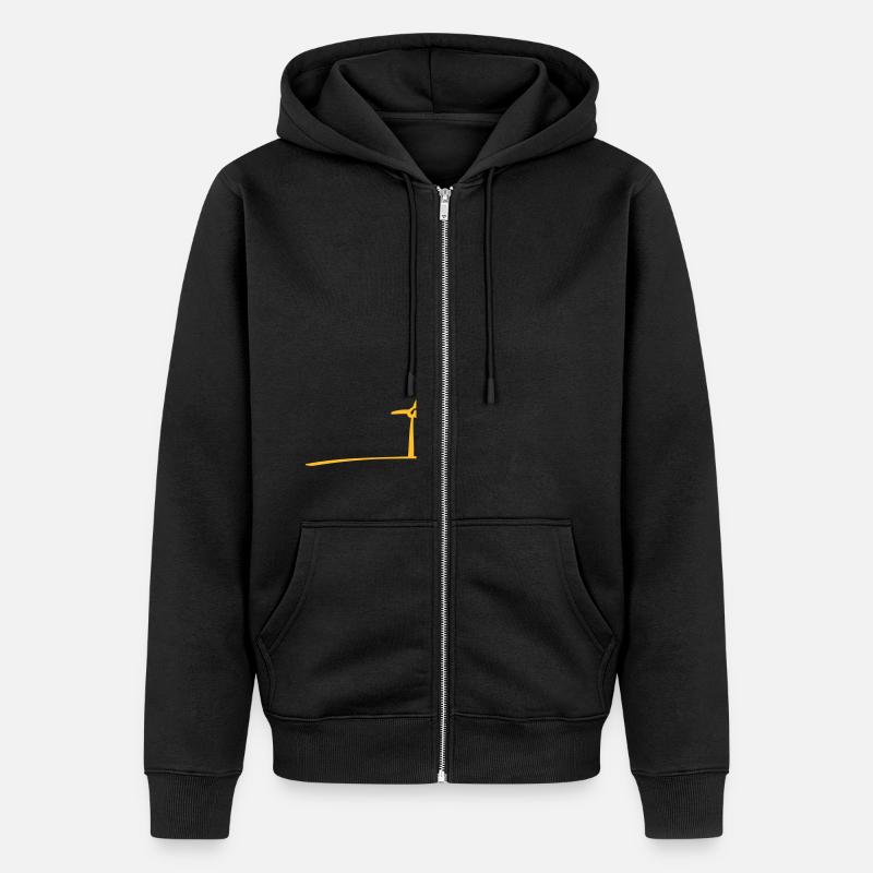 Windmill - Unisex Premium Bio Zip Hoodie - Schwarz