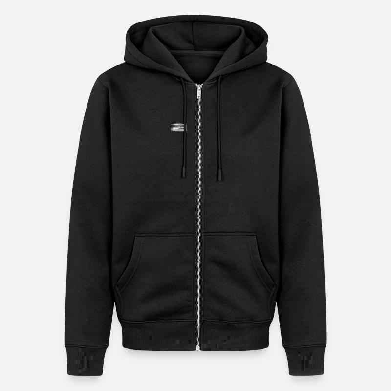 Muay Thai Script - Unisex Premium Organic Zip Hoodie - black