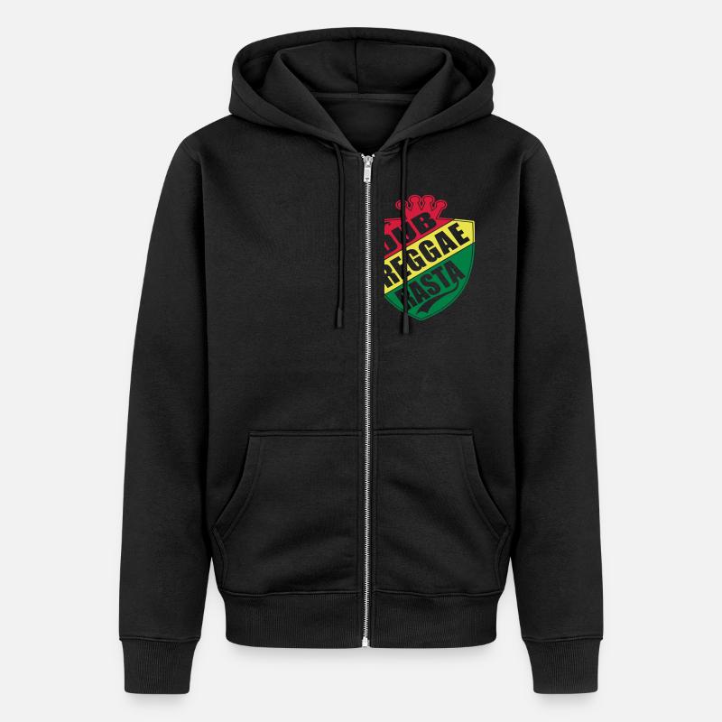 dub reggae rasta - Veste à capuche bio Premium Unisexe - noir