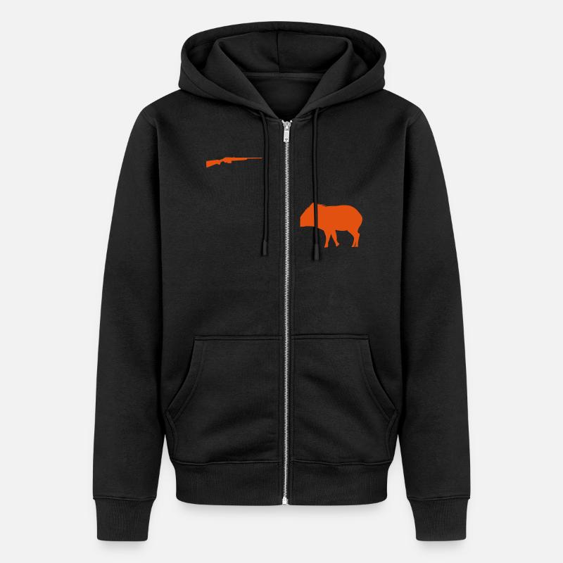 Sanglier - Veste à capuche bio Premium Unisexe - noir