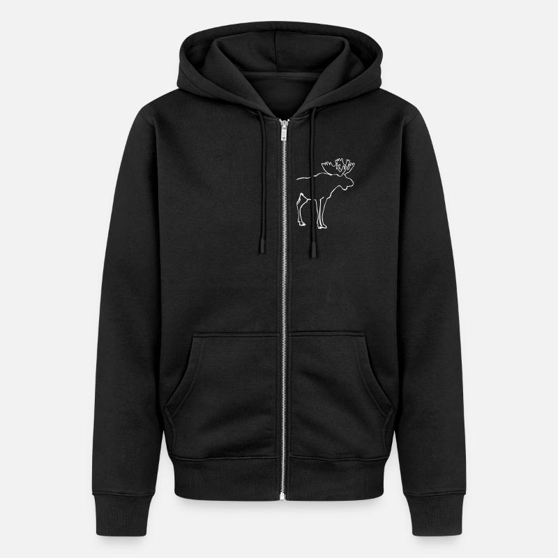 le Canada - élan - Veste à capuche bio Premium Unisexe - noir