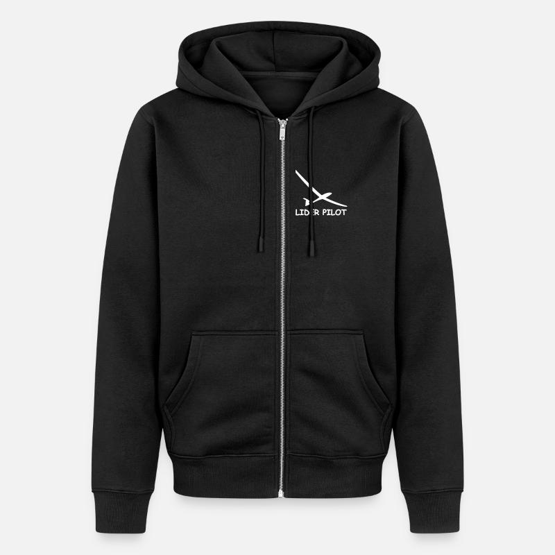glider pilot - Veste à capuche bio Premium Unisexe - noir