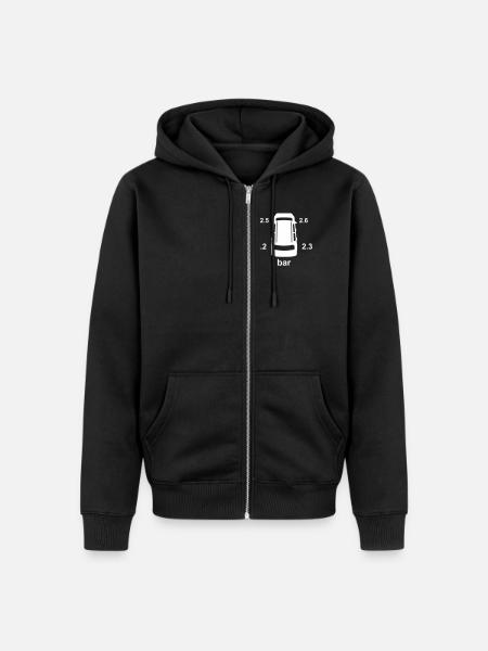tire_pressure_indicator_tpms34 - Unisex Premium Organic Zip Hoodie - black