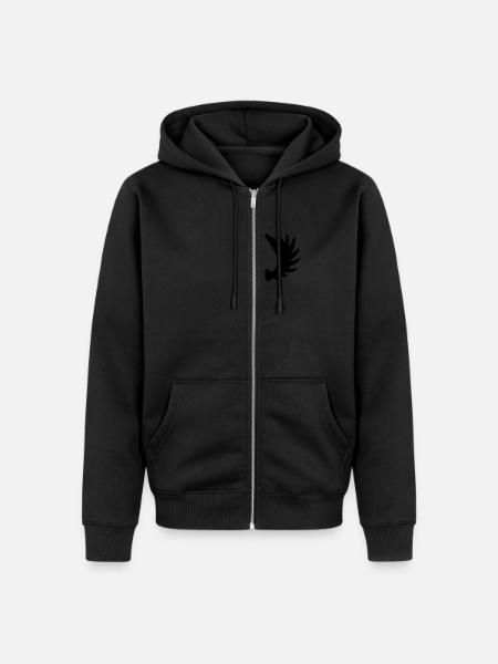 Ostpreußen Elchschaufel - Unisex Premium Bio Zip Hoodie - Schwarz