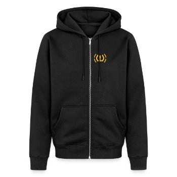 tire_pressure_indicator_tpms35 - Unisex Premium Organic Zip Hoodie - black - Front - Nico (187cm) & Julia (174cm)