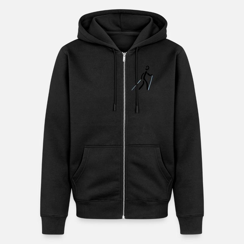 Nordic Walking 2C - Veste à capuche bio Premium Unisexe - noir