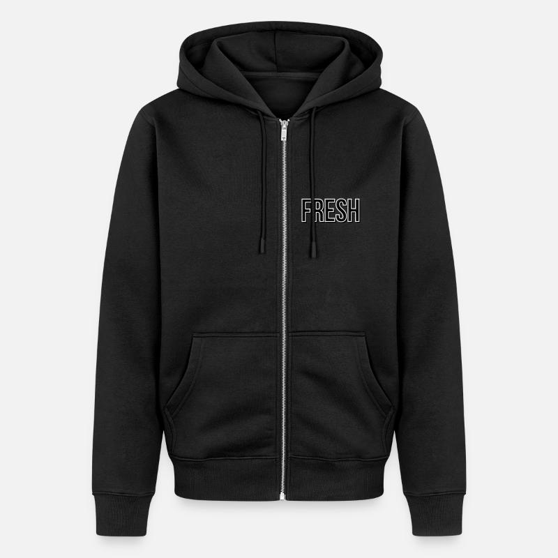 Frais - Veste à capuche bio Premium Unisexe - noir