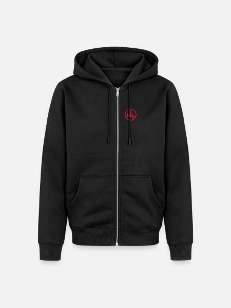 Plaisiranstalt Fabrik - Unisex Premium Bio Zip Hoodie - Schwarz