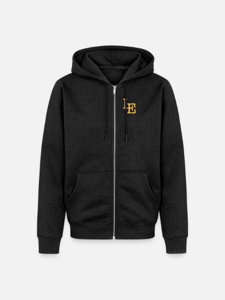 Leipzig - LE - Unisex Premium Bio Zip Hoodie - Schwarz