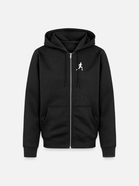 running male ii - Unisex Premium Organic Zip Hoodie - black