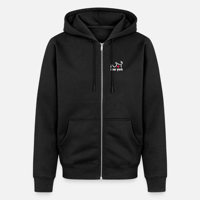 I Love New York - Veste à capuche bio Premium Unisexe - noir