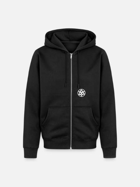 Triple 6 (666-Symbol) No.1_1c - Unisex Premium Organic Zip Hoodie - black