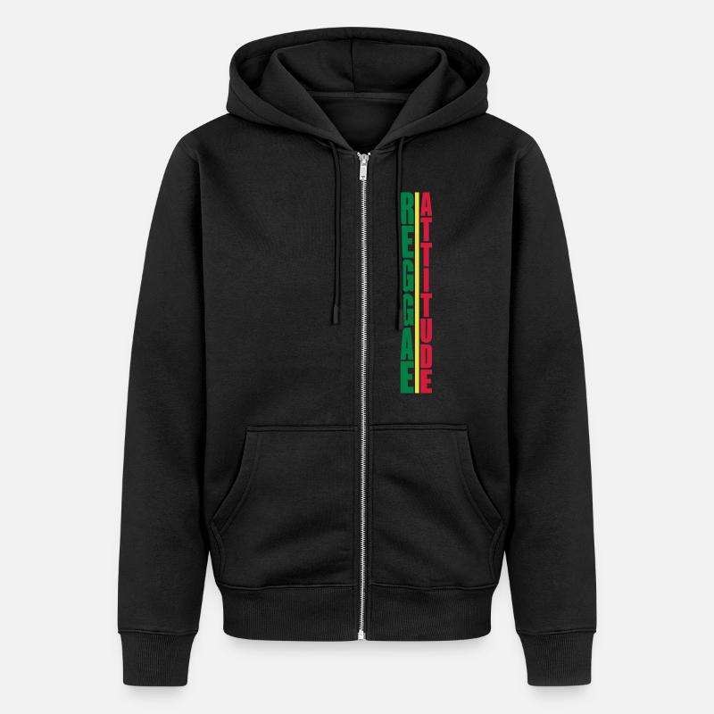 reggae attitude - Veste à capuche bio Premium Unisexe - noir