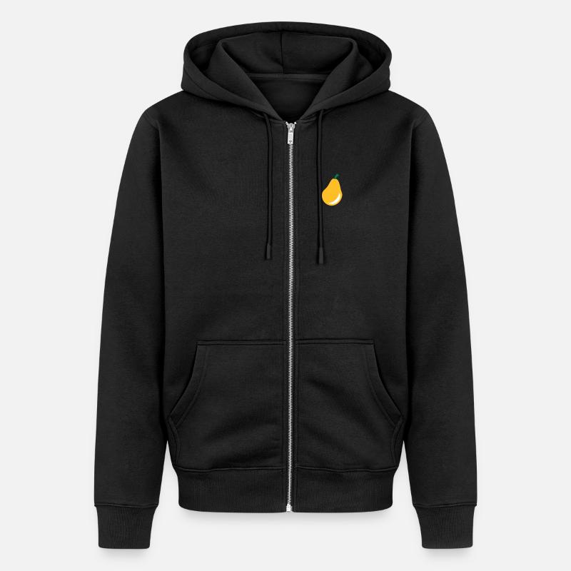 Poire - Fruit - Veste à capuche bio Premium Unisexe - noir