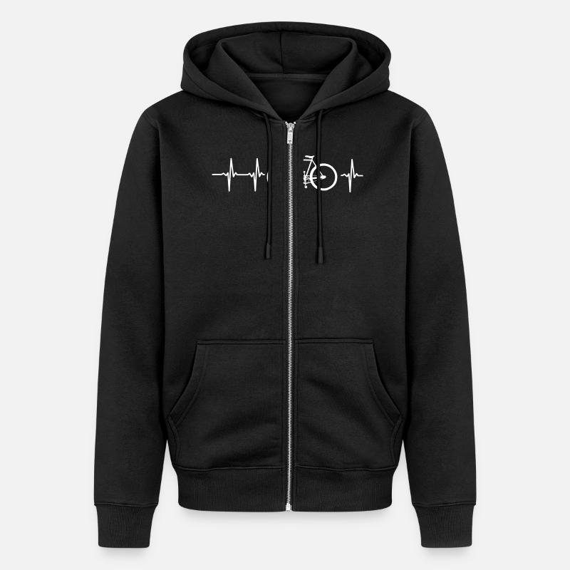 J’AIME MON VÉLO ! - Veste à capuche bio Premium Unisexe - noir
