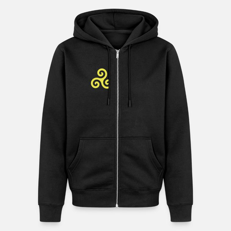 Triskele - Veste à capuche bio Premium Unisexe - noir