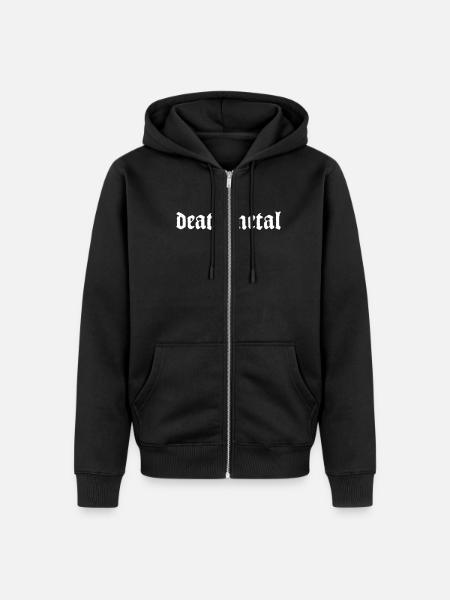 death_metal - Unisex Premium Bio Zip Hoodie - Schwarz