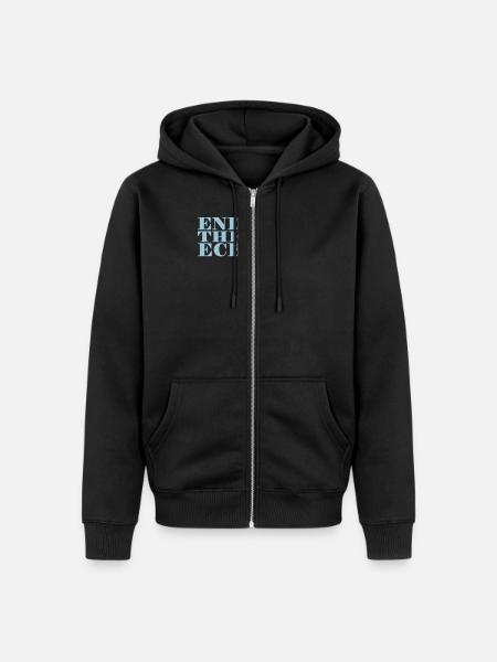 End the ECB - Unisex Premium Bio Zip Hoodie - Schwarz