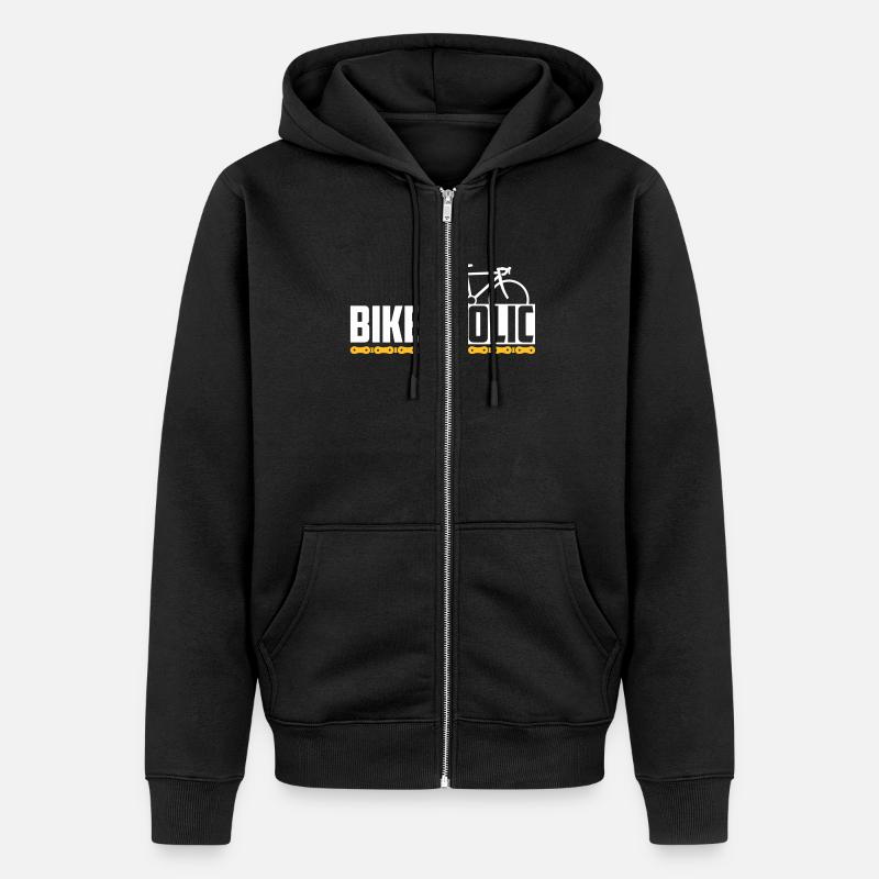 faire du vélo - Veste à capuche bio Premium Unisexe - noir