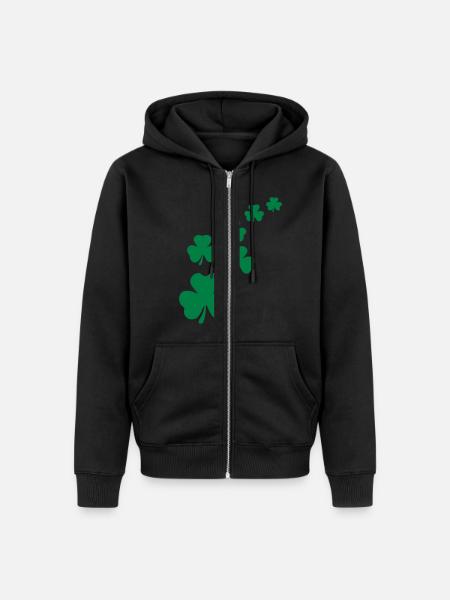 Vector Design - Unisex Premium Organic Zip Hoodie - black