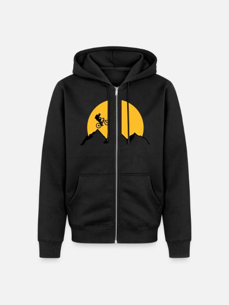 Mountain Carts - Unisex Premium Organic Zip Hoodie - black