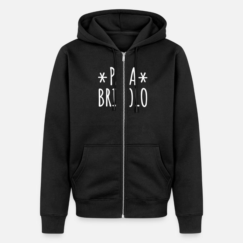 Papa bricolo père bricoleur - Veste à capuche bio Premium Unisexe - noir