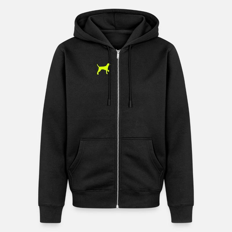 Chien de chasse - Veste à capuche bio Premium Unisexe - noir