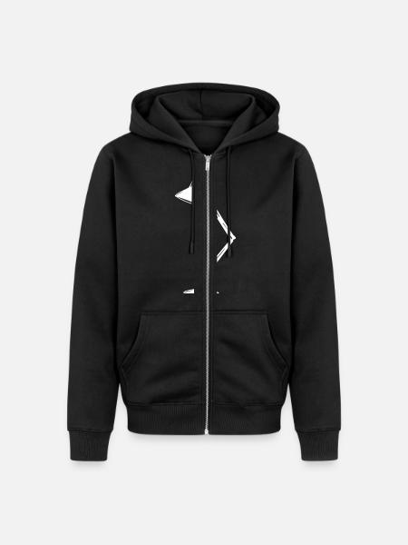 Tischlampe - Unisex Premium Organic Zip Hoodie - black