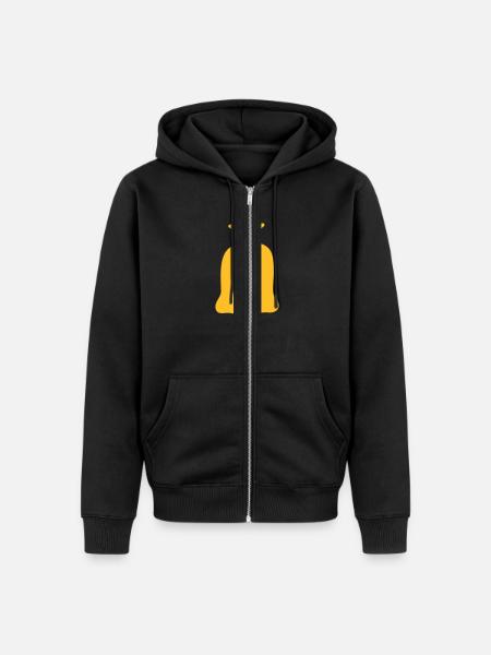 Millionär - Unisex Premium Bio Zip Hoodie - Schwarz