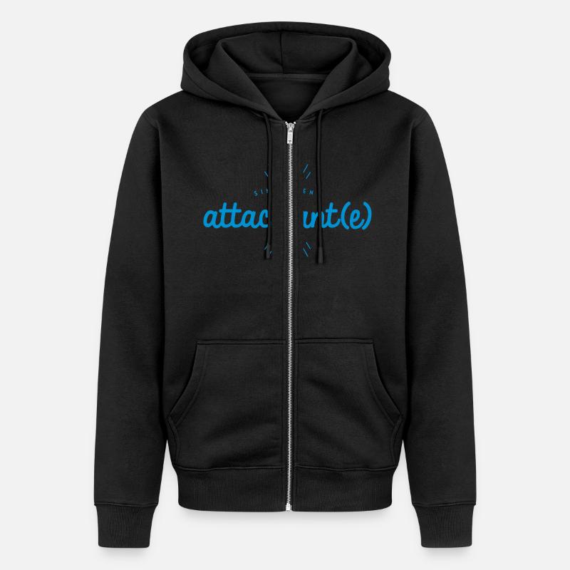 Attachiant(e) - Veste à capuche bio Premium Unisexe - noir