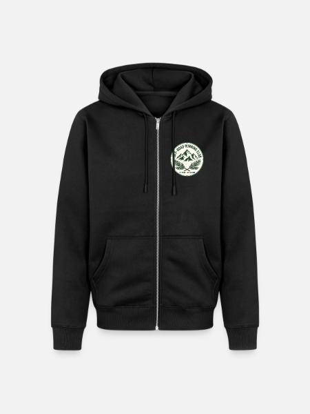 Off-Road Running Club - Unisex Premium Bio Zip Hoodie - Schwarz