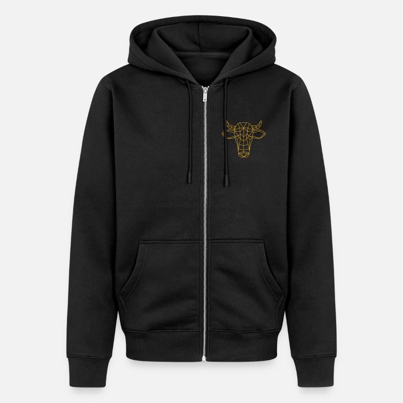 vache - Veste à capuche bio Premium Unisexe - noir