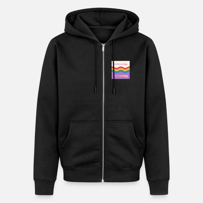 Rainbow Energy - Veste à capuche bio Premium Unisexe - noir