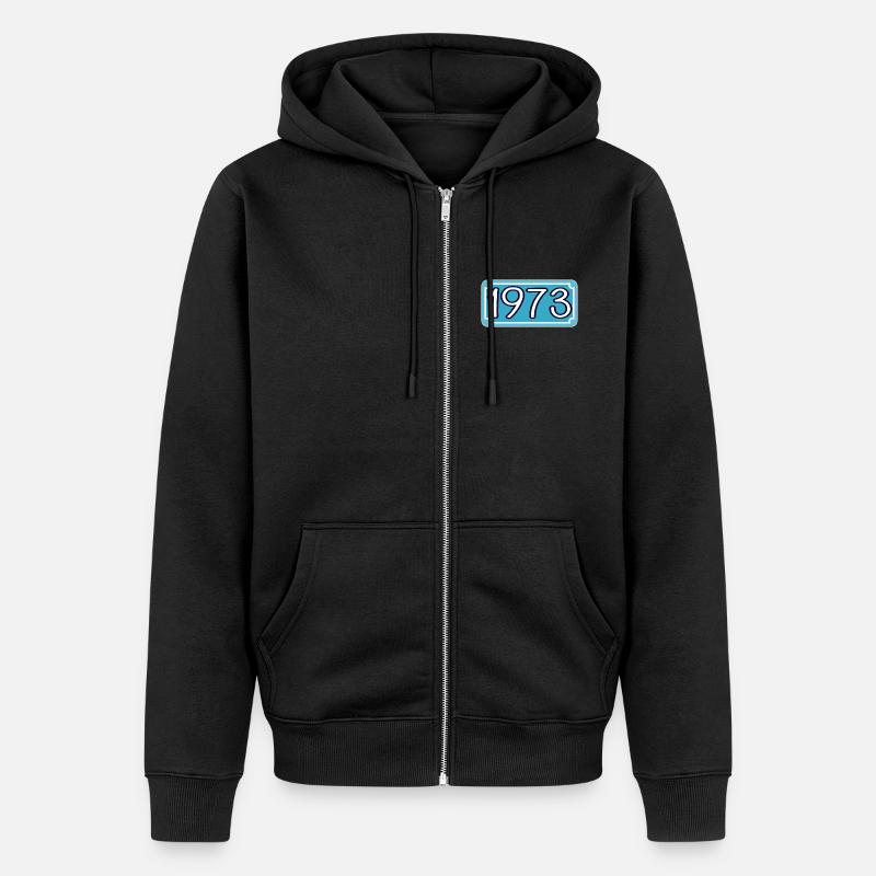 Année de naissance 1973 - Veste à capuche bio Premium Unisexe - noir