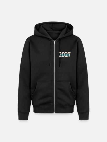 Fachabitur 2027 Fachabi - Unisex Premium Bio Zip Hoodie - Schwarz
