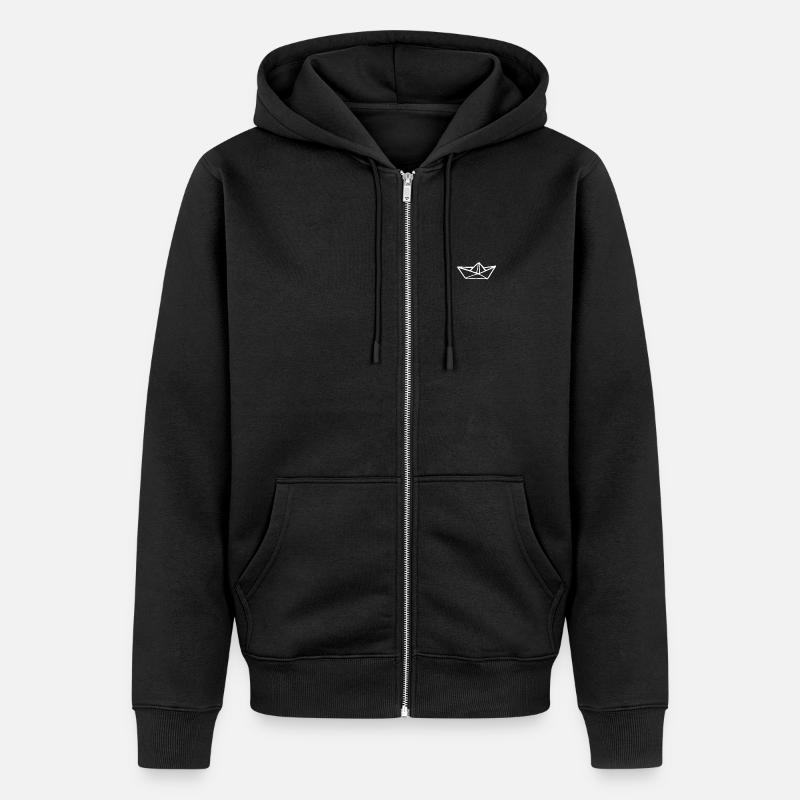 Bateau blanc, petit bateau, geschnkidee - Veste à capuche bio Premium Unisexe - noir