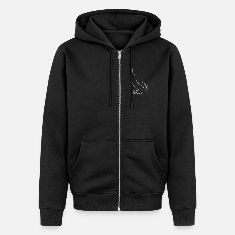 Chat - Veste à capuche bio Premium Unisexe - noir