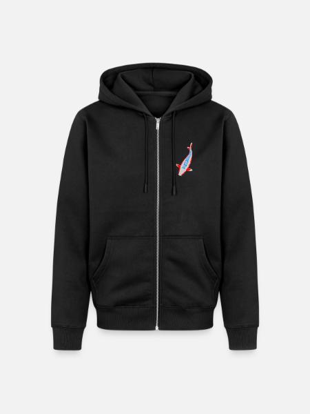 Koi - Nishikigoi - Unisex Premium Organic Zip Hoodie - black