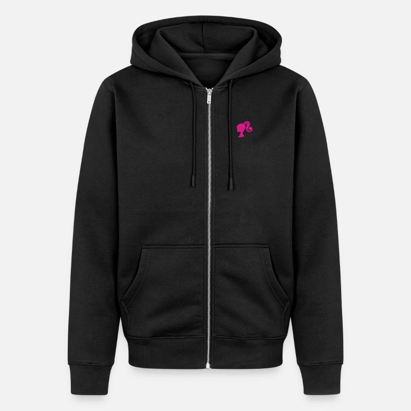 Barbie Silhoutte Stick - Unisex Premium Bio Zip Hoodie - Schwarz