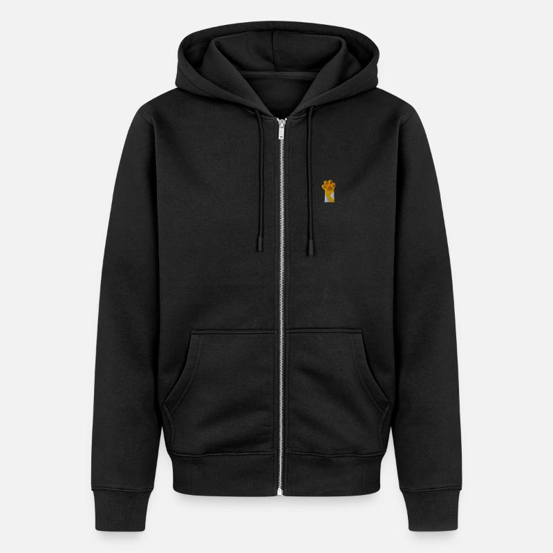 Patte de chat - Veste à capuche bio Premium Unisexe - noir