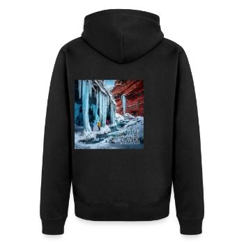 Apostle Islands Wisconsins - Unisex Premium Organic Zip Hoodie - black - Back - Nico (187cm)