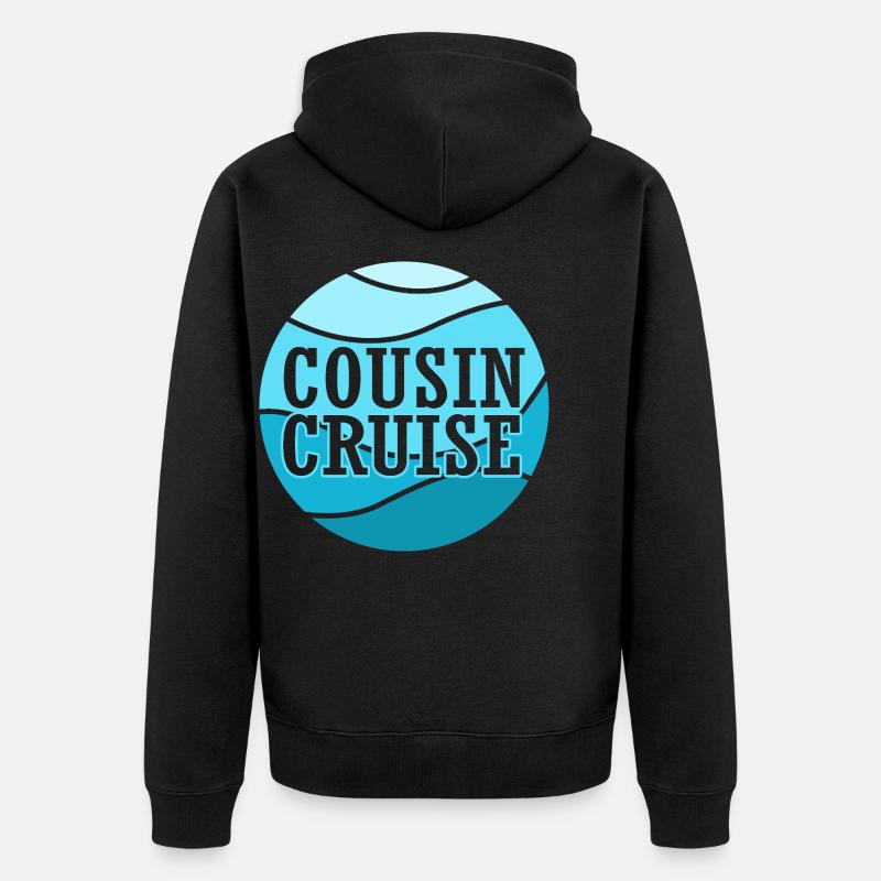 Cousins Croisière Bateau de croisière - Veste à capuche bio Premium Unisexe - noir