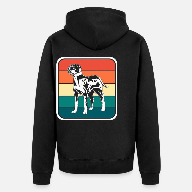 Chien Catahoula - Veste à capuche bio Premium Unisexe - noir