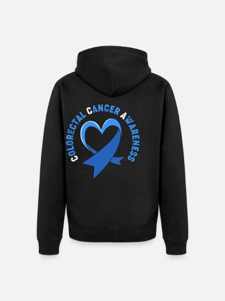 Darm Krebs Dickdarm - Unisex Premium Bio Zip Hoodie - Schwarz