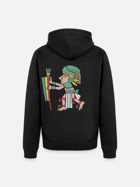 Maya kalender aztec Inka - Unisex Premium Bio Zip Hoodie - Schwarz