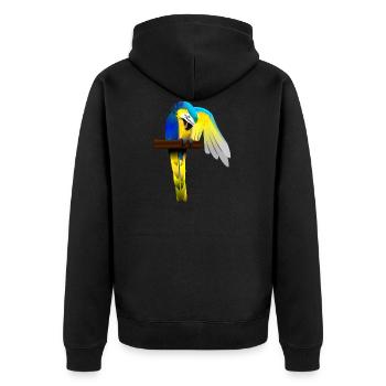 Perroquet - Veste à capuche bio Premium Unisexe - noir - Dos - Nico (187cm)